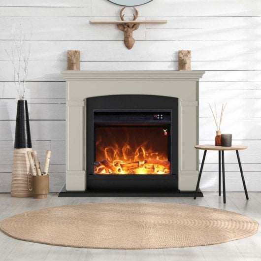 Chimenea Mural Fuego Monica Beige 1500w