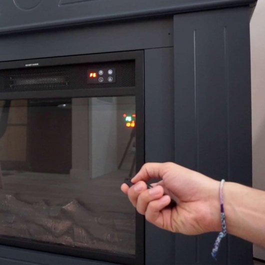 Chimenea Mural 1500w Chimenea Fuego Alberto Antracita