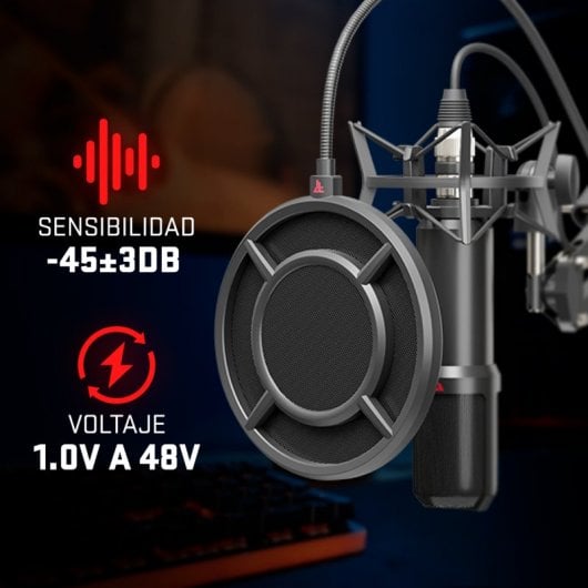 Tempest Battleshout 300 XLR Microphone à condensateur cardioïde