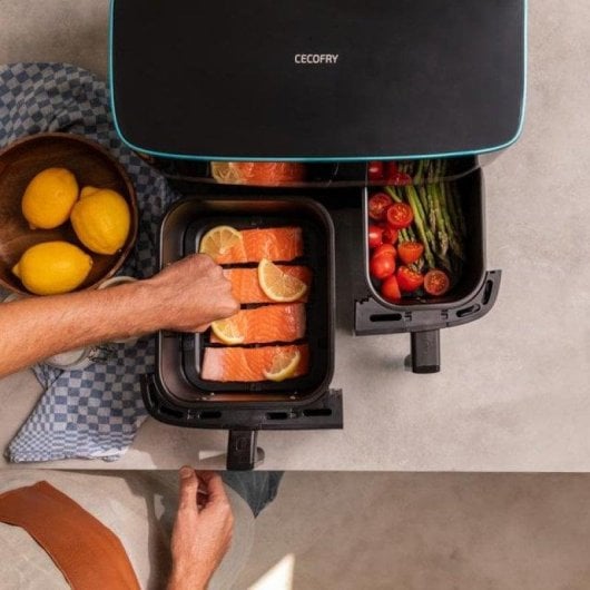 Cecofry DuoSize 9000 Freidora de Aire sin Aceite Digital 9 L