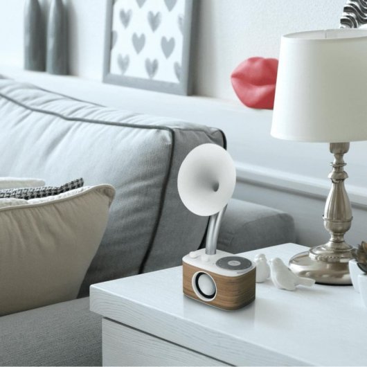 Sangean WR-45 Radio Portátil con Bluetooth 1.5W Blanca