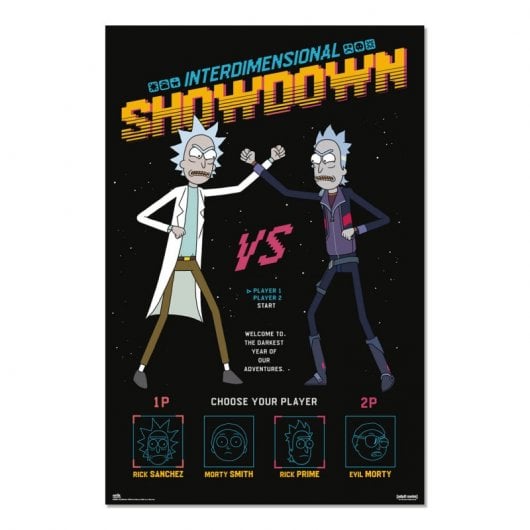 Erik Editores Poster Rick und Morty Interdimensional Showdown