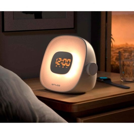 Muse ML-198 CR Rádio Despertador de Prateleira Branco