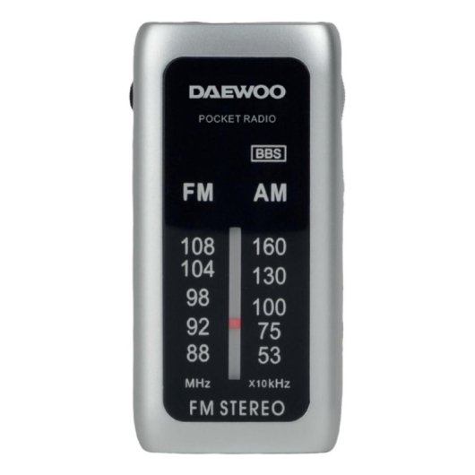 Radio Portátil Daewoo DW1129 AM/FM Plata