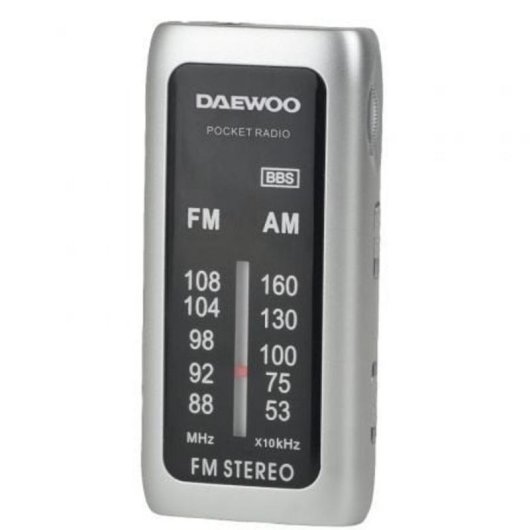 Radio Portátil Daewoo DW1129 AM/FM Plata