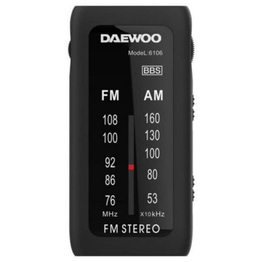 Daewoo DW1109 Radio Portátil Mini Negra