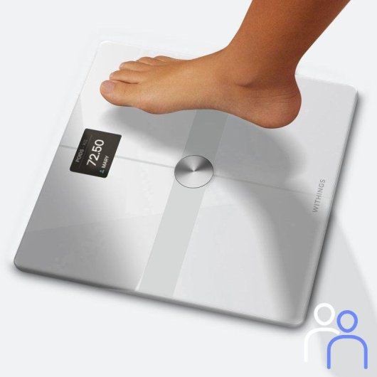 Balança Bioimpedância Withings Body Smart Até 200 kg 8 Utilizadores Ecrã LCD Wi-Fi