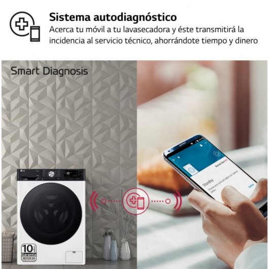 LG Serie 750 F4DR7511AGW Lavasecadora Carga Frontal 11Kg/6Kg D Blanca