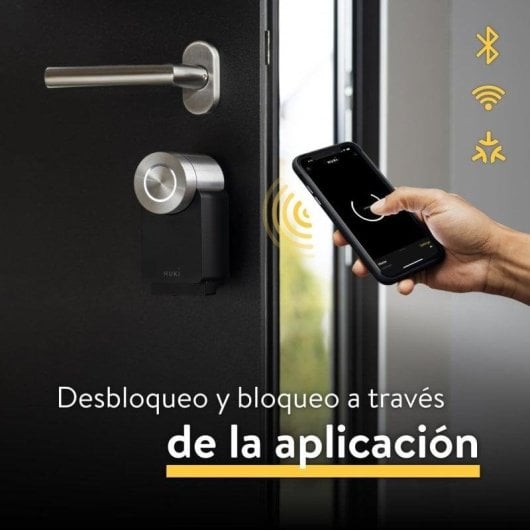 Serratura Intelligente Nuki Smart Lock 3 Pro WiFi e Bluetooth Apertura con App Compatibile con Matter