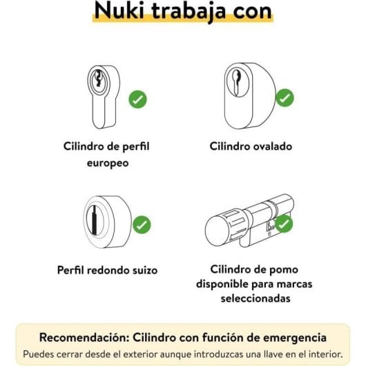 Serratura Intelligente Nuki Smart Lock 3 Pro WiFi e Bluetooth Apertura con App Compatibile con Matter