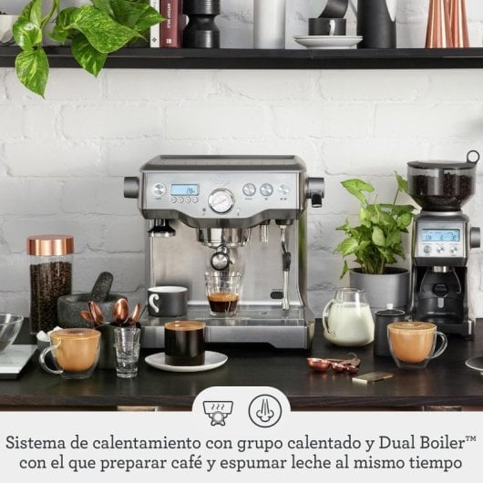 Sage The Dual Boiler Cafetière expresso entièrement automatique 15 bars en acier inoxydable