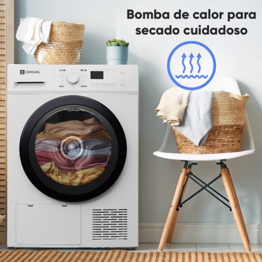 Origial DRYCARE ORIDRY8AW Secadora de Bomba de Calor Carga Frontal 8Kg A++ Blanca Reacondicionado