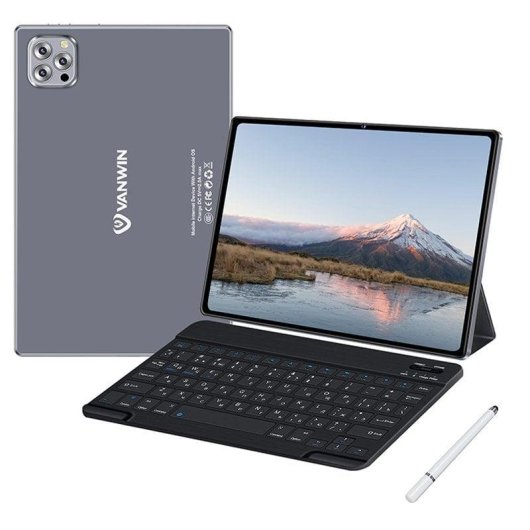 Tablet Vanwin V62 WiFi + 4G 10,1" 4GB 64GB Gris con Teclado y Stylus Pen
