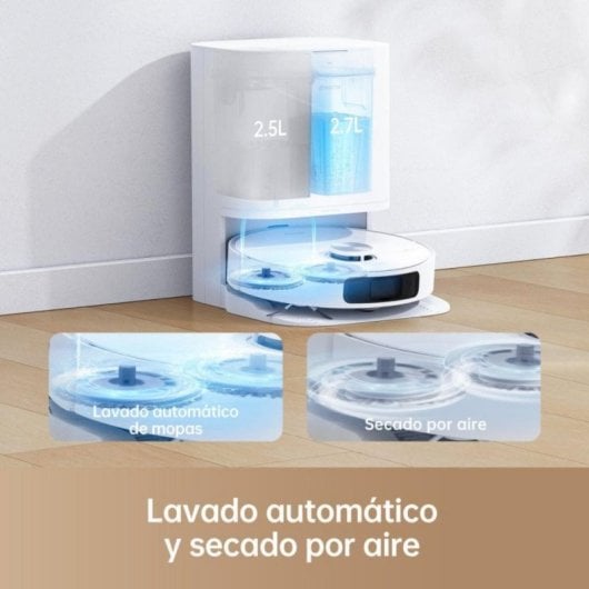 Dreame L10 Prime Robot Aspirador con Base de Autovaciado Blanco