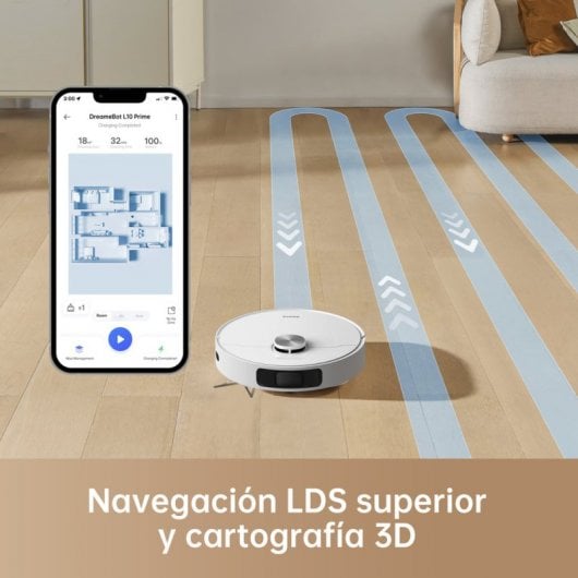 Robot aspirapolvere Dreame L10 Prime con base bianca autosvuotante
