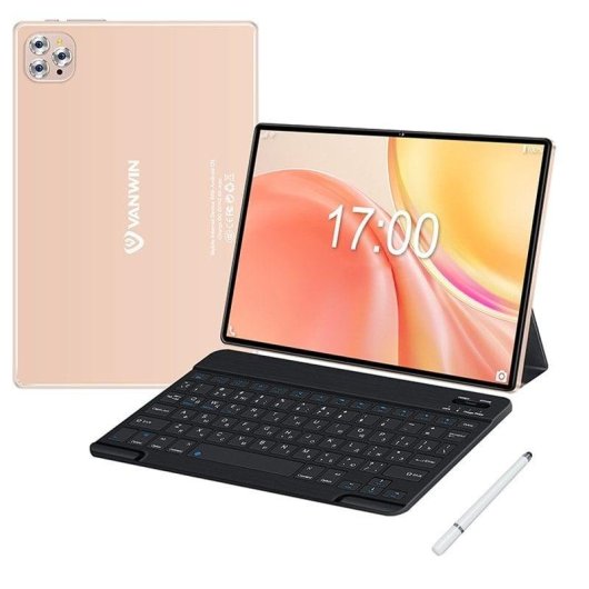 Tablet Vanwin V62 WiFi + 4G 10,1" 4GB 64GB Oro Rosa con Teclado y Stylus Pen