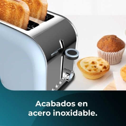 Tostapane Cecotec Toastin' time 850 Blue 2 Fette Acciaio 850W Blu