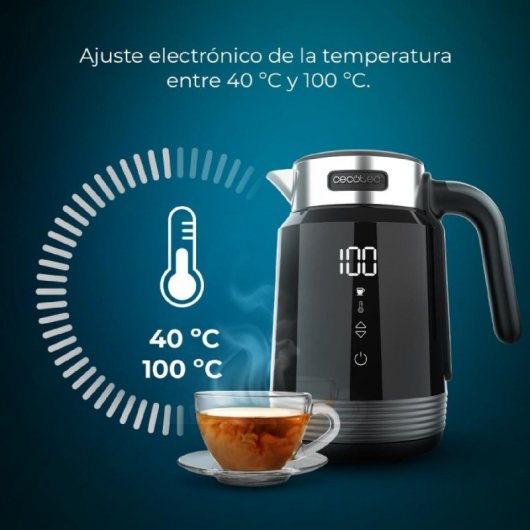 ThermoSense 600 Touch Black Hervidor de Agua 1.7L 2200W