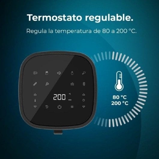 Friteuse sans Huile Cecotec Cecofry Fantastik Window 4000 4L 1400W avec Fenêtre et 9 Programmes