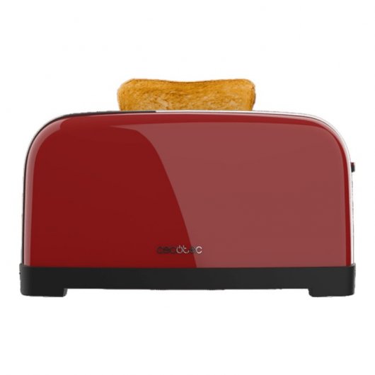 Cecotec Toastin' time 1500 Red Lite Tostadora con 2 Rebanadas Largas 1500W en Rojo