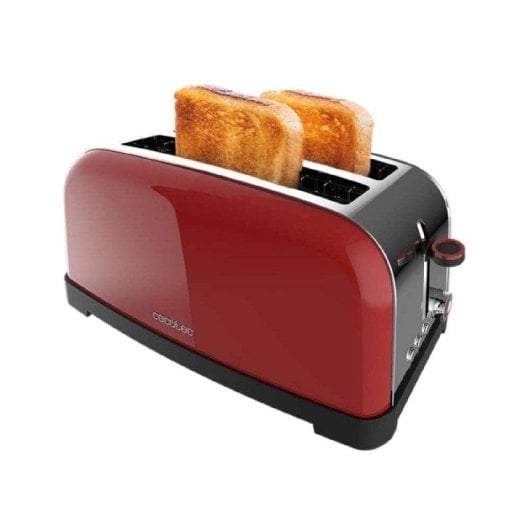 Tostapane Cecotec Toastin' time 1500 Red Lite 2 Fessure Lunghe 1500W Rosso