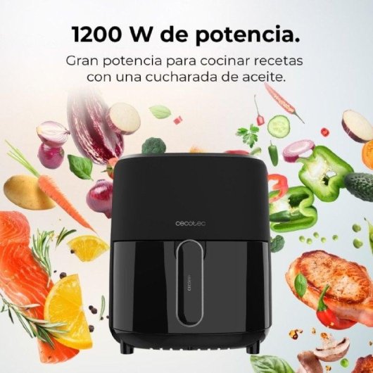 Cecotec Cecofry Fantastik 3500 Freidora de Aire 3.5L 1200W Negro