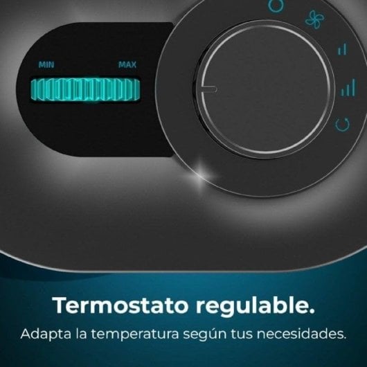 Aquecedor Cerâmico Cecotec ReadyWarm 1550 Max Ceramic Rotate Black 1500W Silencioso