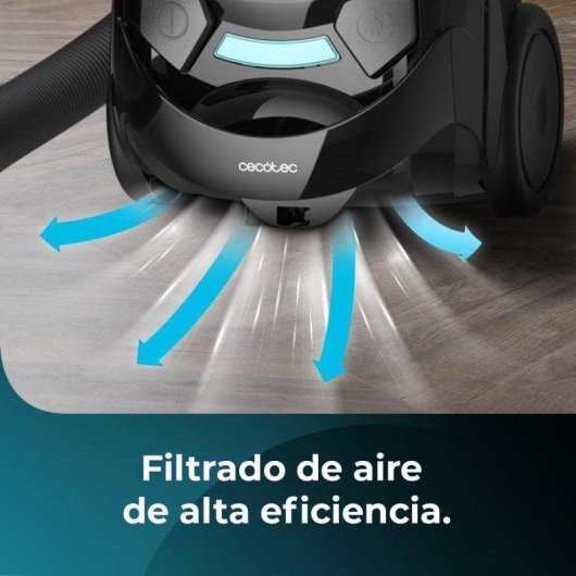 Cecotec Conga Powerbag 2000 Aspirador Trineo con Bolsa 800W Negro
