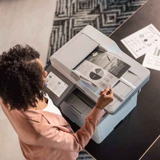 Brother MFC-L6910DN Impressora Multifunções Laser Monocromática Duplex Fax Branca