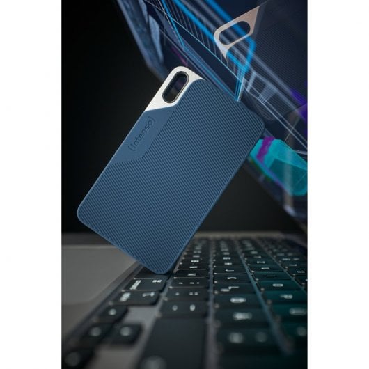 Intenso Lesen/Schreiben bis zu 500 MB/s/1TB USB Typ-C 3.2 Gen 1 (3.1 Gen 1) Blau, Grau