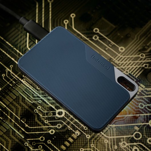 Intenso TX100 Disco Duro Externo SSD 500GB USB-C Azul