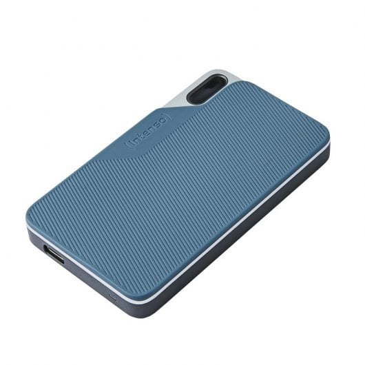 Intenso Lesen/Schreiben bis zu 500 MB/s/250GB USB Typ-C 3.2 Gen 1 (3.1 Gen 1) Blau, Grau