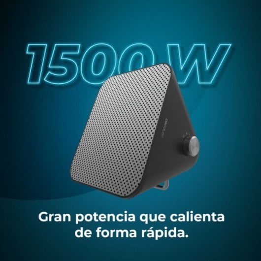 Riscaldatore da tavolo in ceramica nera Cecotec ReadyWarm 1500 Max Design in ceramica 1500W