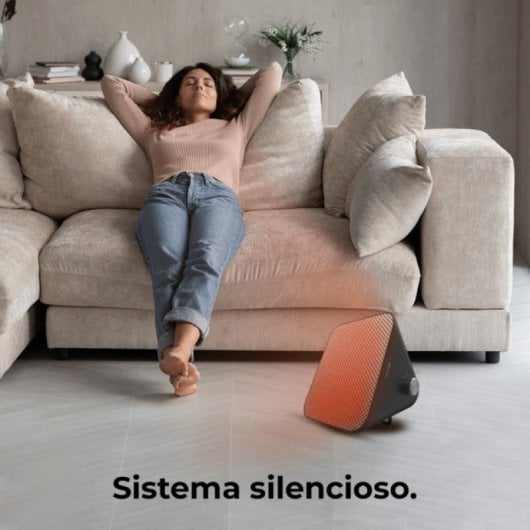 Riscaldatore da tavolo in ceramica nera Cecotec ReadyWarm 1500 Max Design in ceramica 1500W