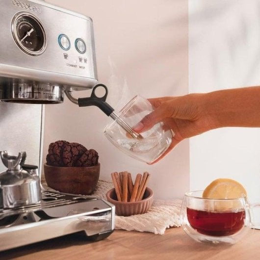 Cafeteira Espresso Cecotec Power Espresso 20 Barista Maestro 2,4L 20 Bares com moinho integrado