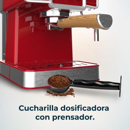 Cecotec Power Espresso 20 Tradizionale Light Red Cecotec Espresso- und Cappuccino-Kaffeemaschine 20 Riegel