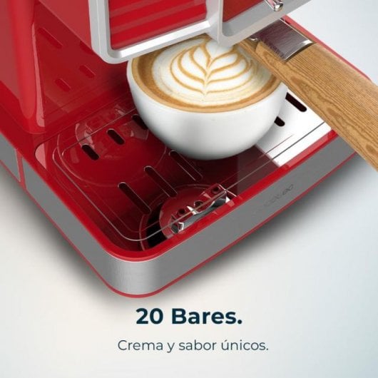 Cecotec Power Espresso 20 Tradizionale Light Red Cecotec Espresso- und Cappuccino-Kaffeemaschine 20 Riegel