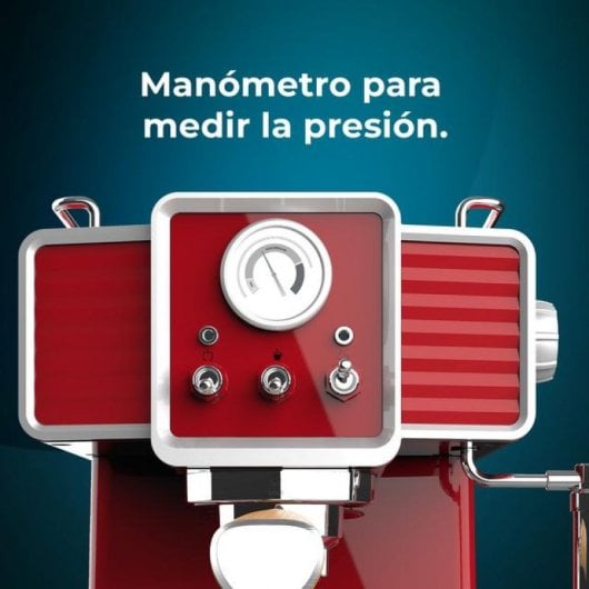 Cecotec Power Espresso 20 Tradizionale Light Red Cecotec Espresso- und Cappuccino-Kaffeemaschine 20 Riegel