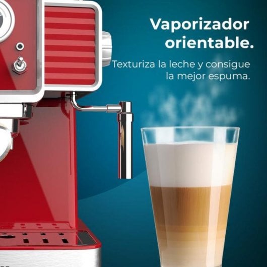 Cecotec Power Espresso 20 Tradizionale Light Red Cecotec Espresso- und Cappuccino-Kaffeemaschine 20 Riegel