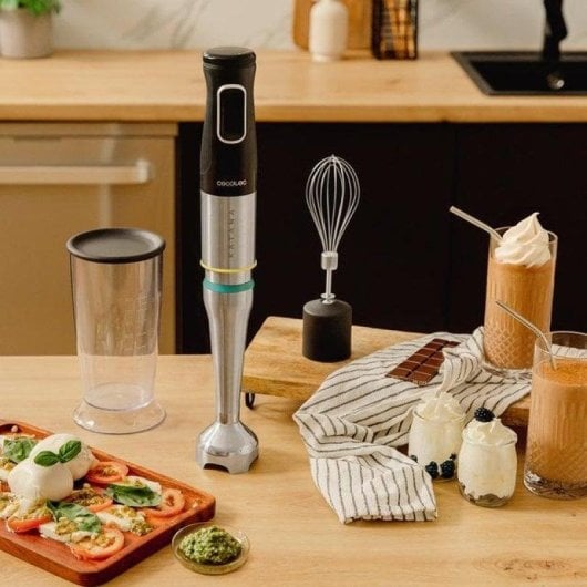 Licuadora Cecotec Katana 15 Cream B 1500W 4 Lames Titanium Noir Pie XL Turbo