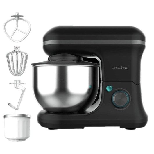 Cecotec Cecomixer Merengue Ice-Cream Black Batidora Amasadora 5 Funciones 5L 1200W Negra