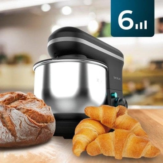 Cecotec Cecomixer Merengue Ice-Cream Black Batidora Amasadora 5 Funciones 5L 1200W Negra