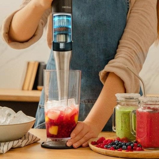 Licuadora Cecotec Katana 15 TotalDestroy Full B Screen 1500W Preto Acessórios