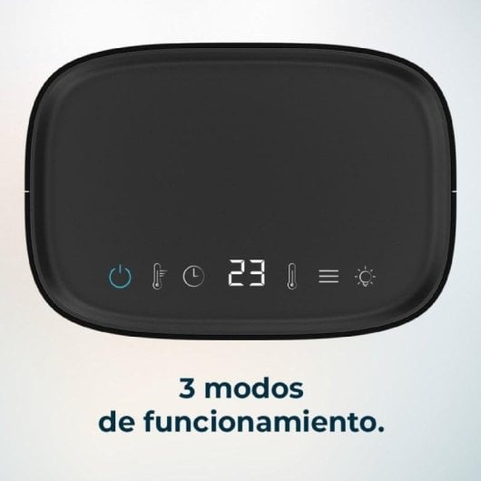 Aquecedor Cecotec ReadyWarm 1570 Max Ceramic Rotate Smart Black cerâmico 1500W, oscilação 90°, temporizador