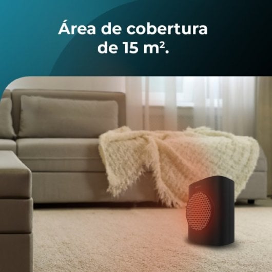 Cecotec ReadyWarm 1570 Max Ceramic Rotate Smart Black Aquecedor Cerâmico 1500W