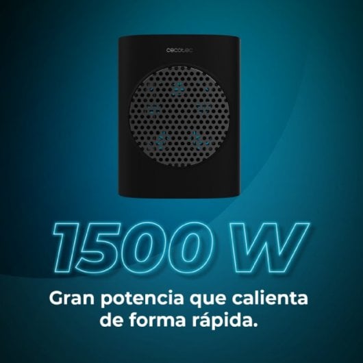 Cecotec ReadyWarm 1570 Max Ceramic Rotate Smart Black Aquecedor Cerâmico 1500W