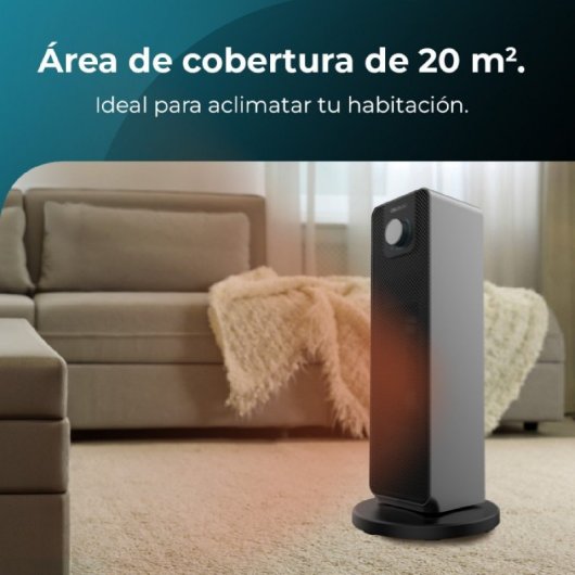 Cecotec ReadyWarm 2000 Max Ceramic Rotate Calefactor Cerámico 2000W
