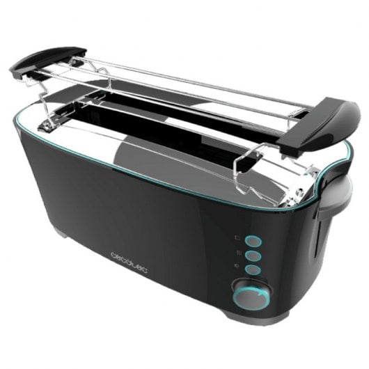 Cecotec Toast&Taste Extra Double N Tostador 2 Rebanadas y Función Descongelar 1350W Negro