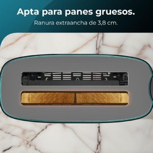 Grille-pain Cecotec Toast&Taste Extra Double B 4 tranches 1350W Acier inoxydable