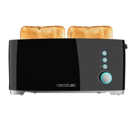 Torradeira Cecotec Toast&Taste Extra B 1000W 1 ranhura XL suporte pão função descongelar